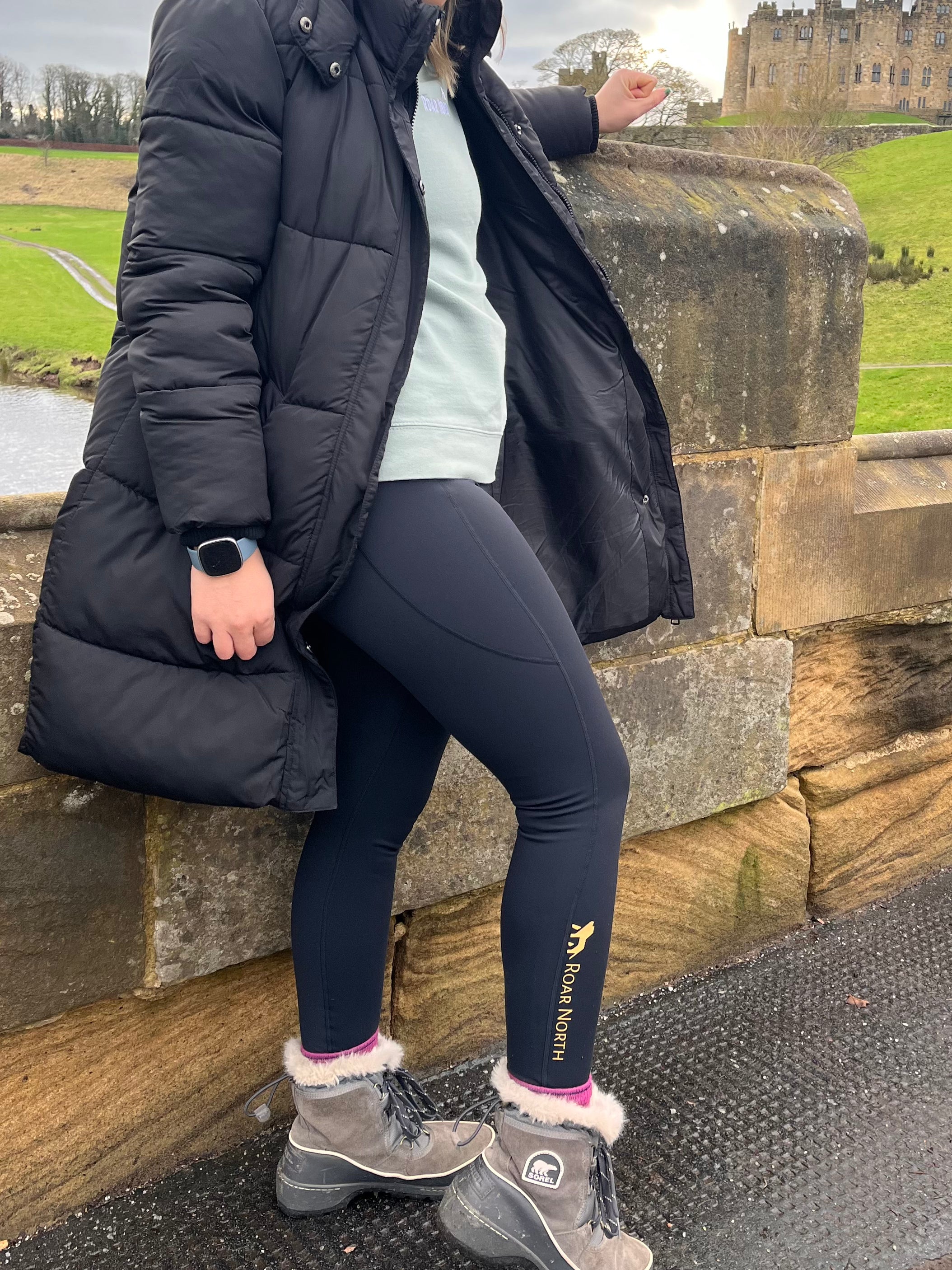 Black thermal leggings