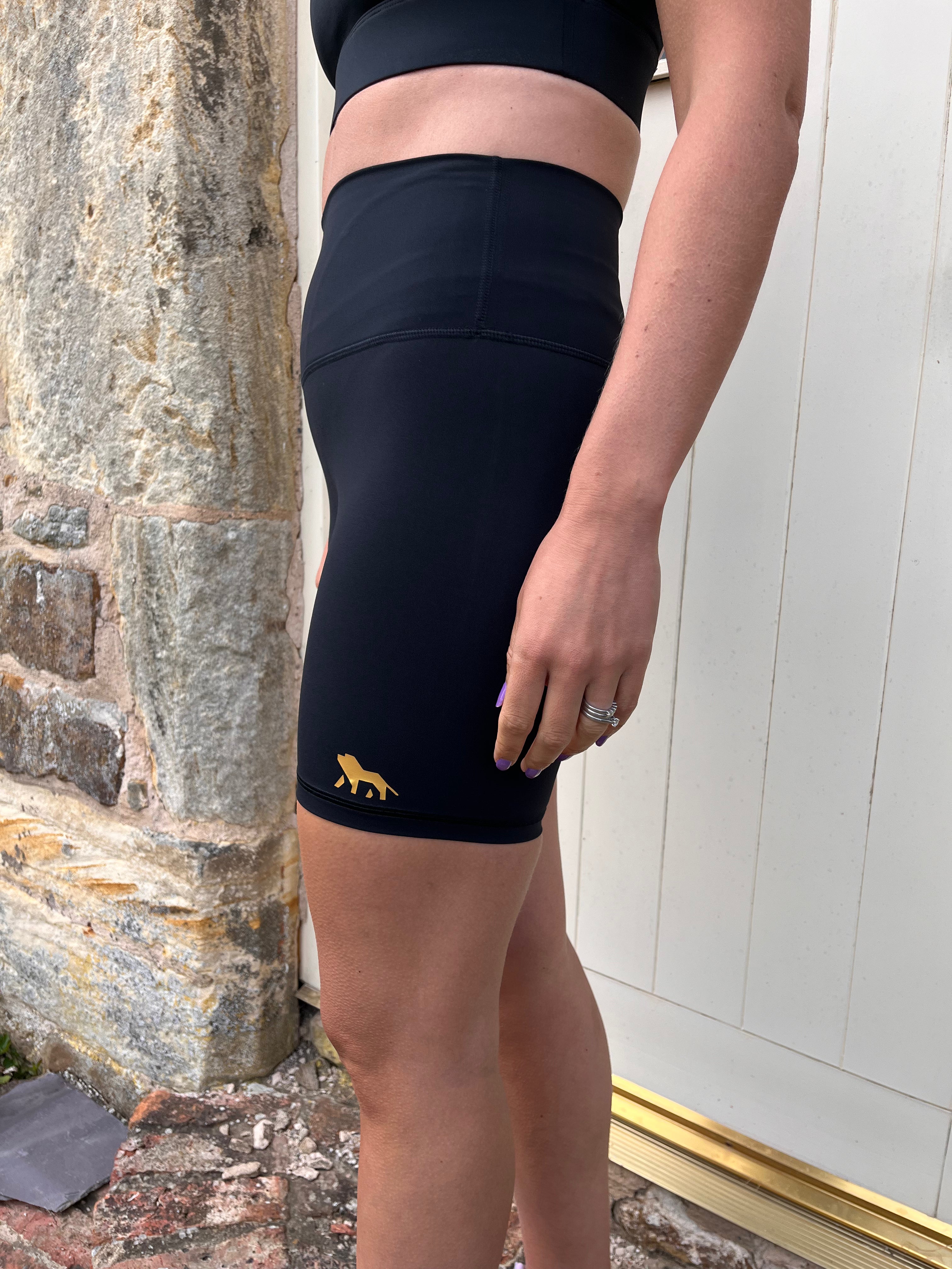 Black high waisted shorts
