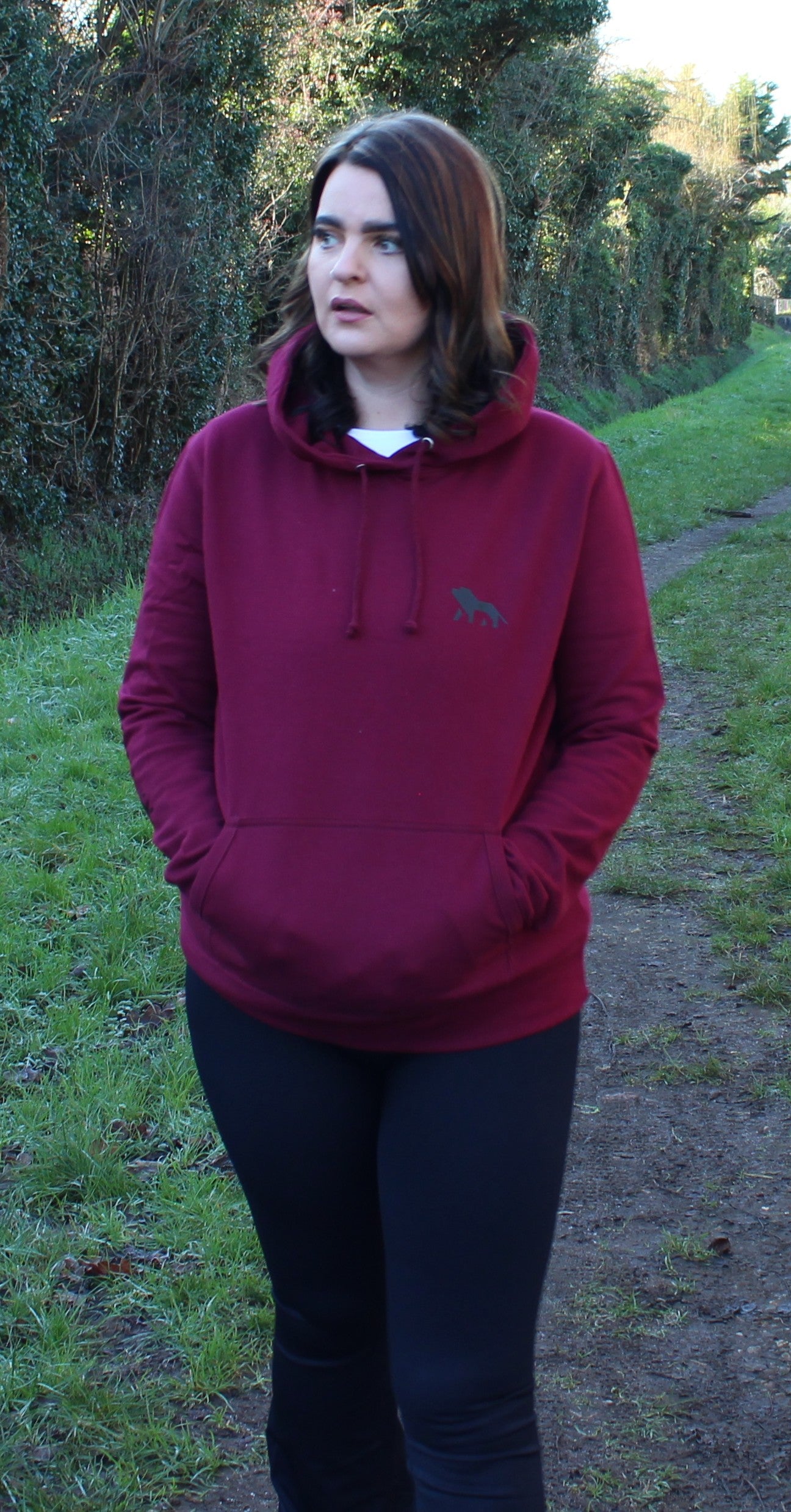 Roar North Signature Burgundy College Womens Hoodie