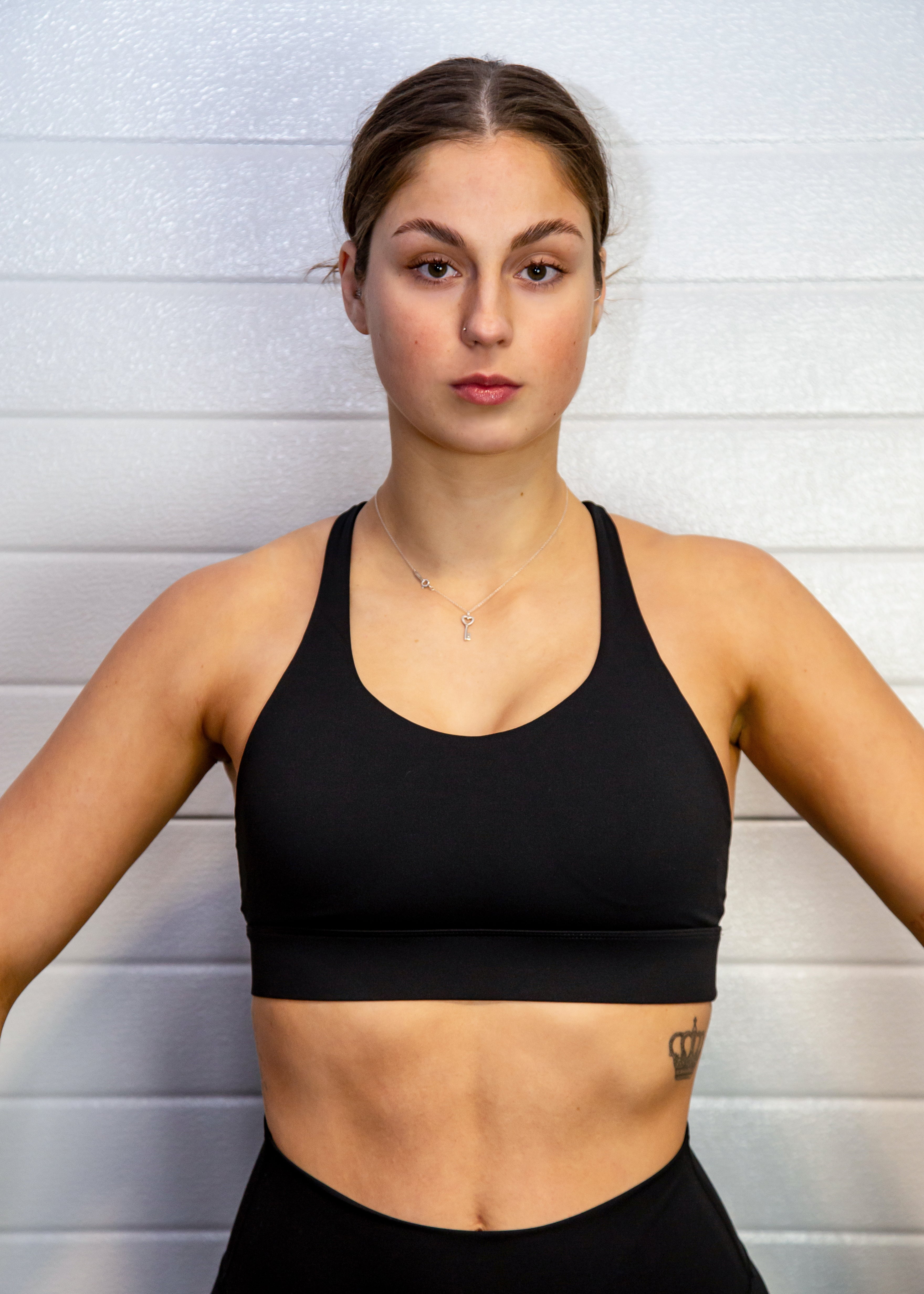 Black sports bra