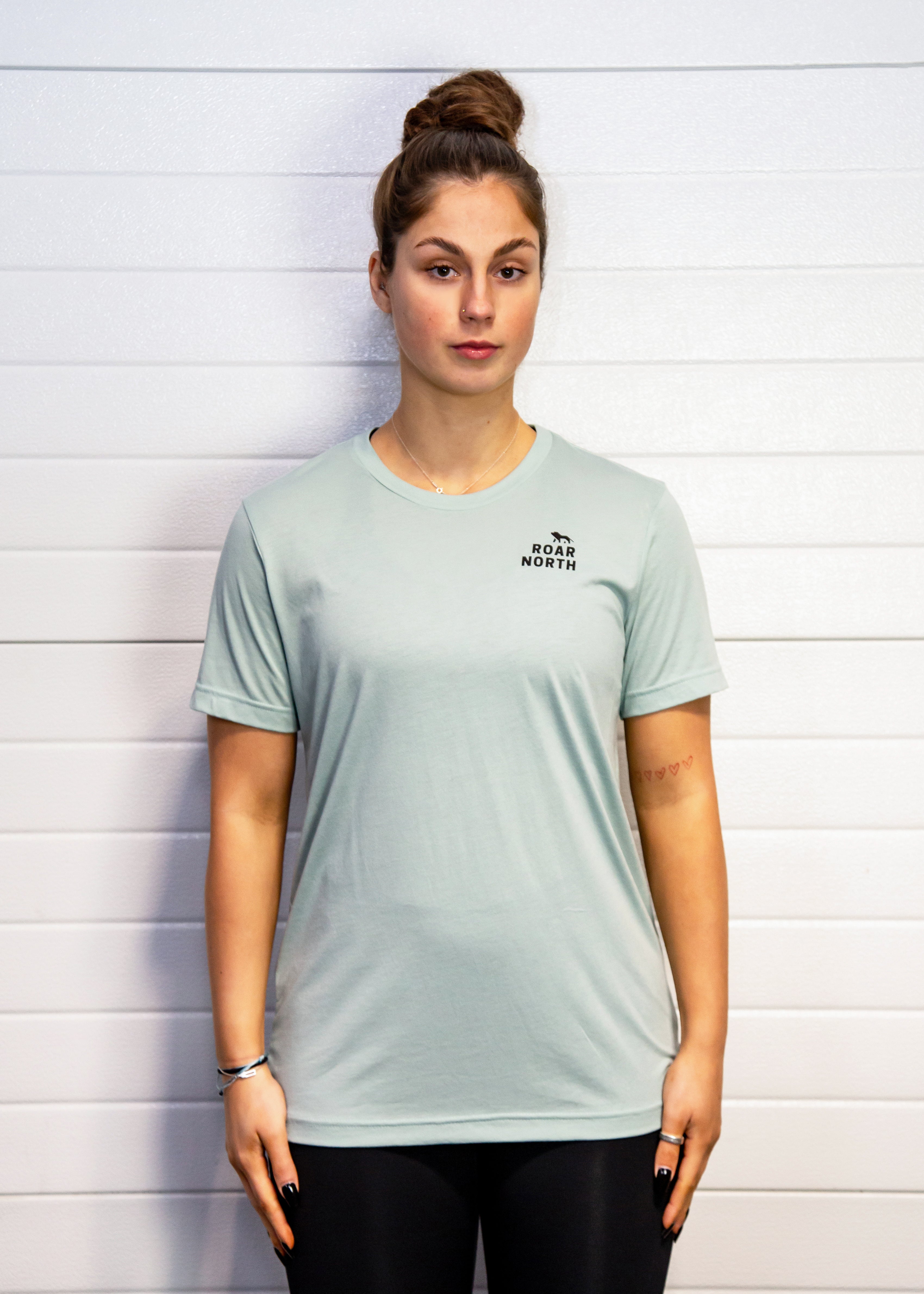 Dusty blue unisex tri blend t-shirt