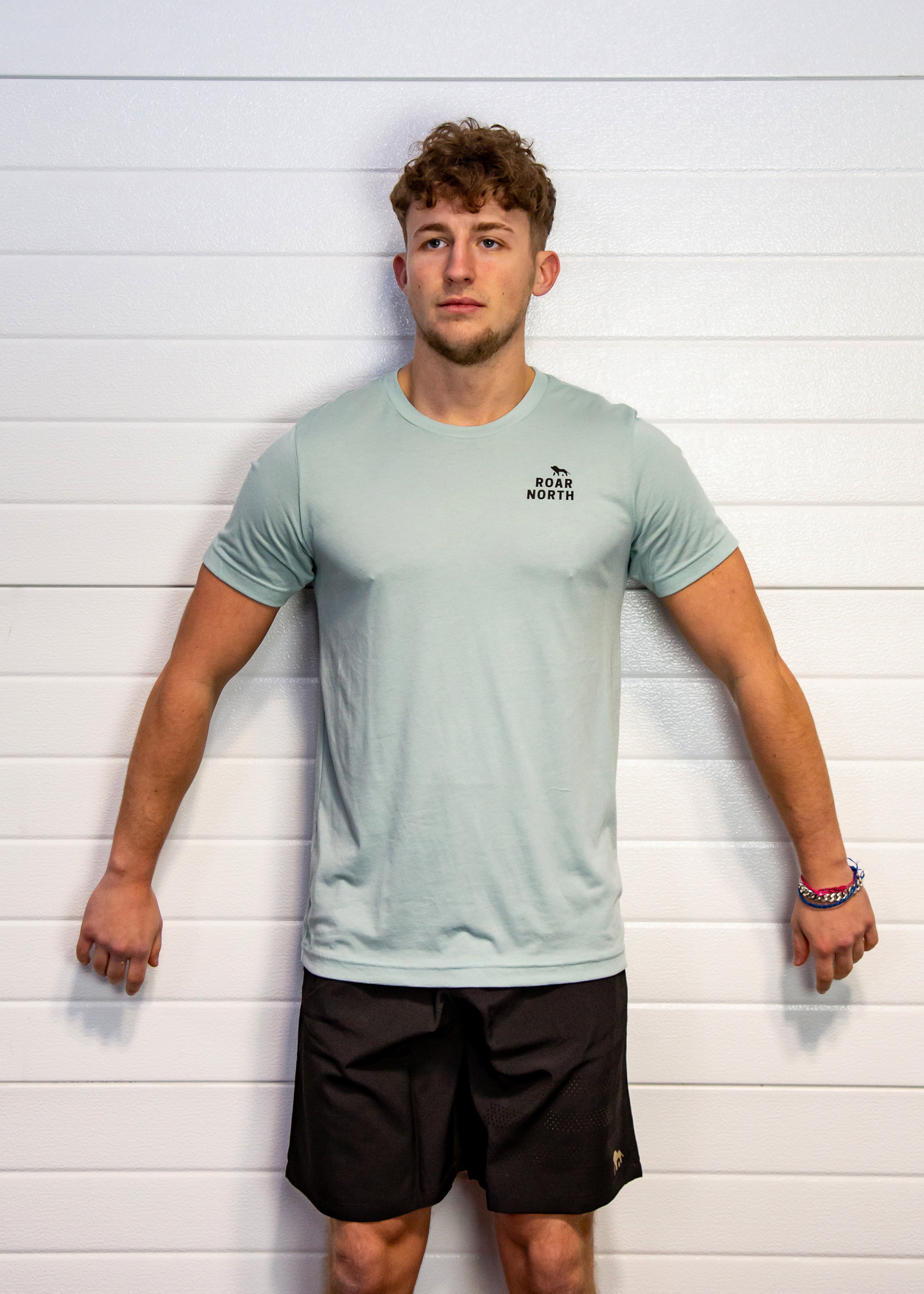 Dusty blue unisex tri blend t-shirt