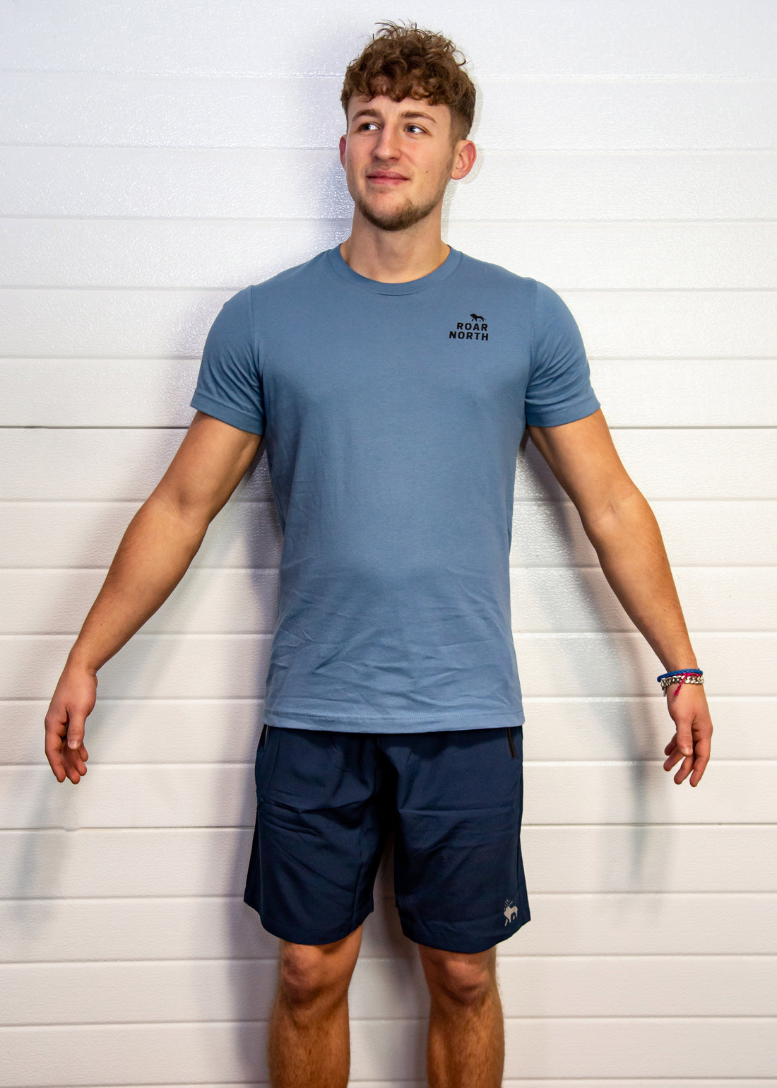 Navy men’s laser cut shorts