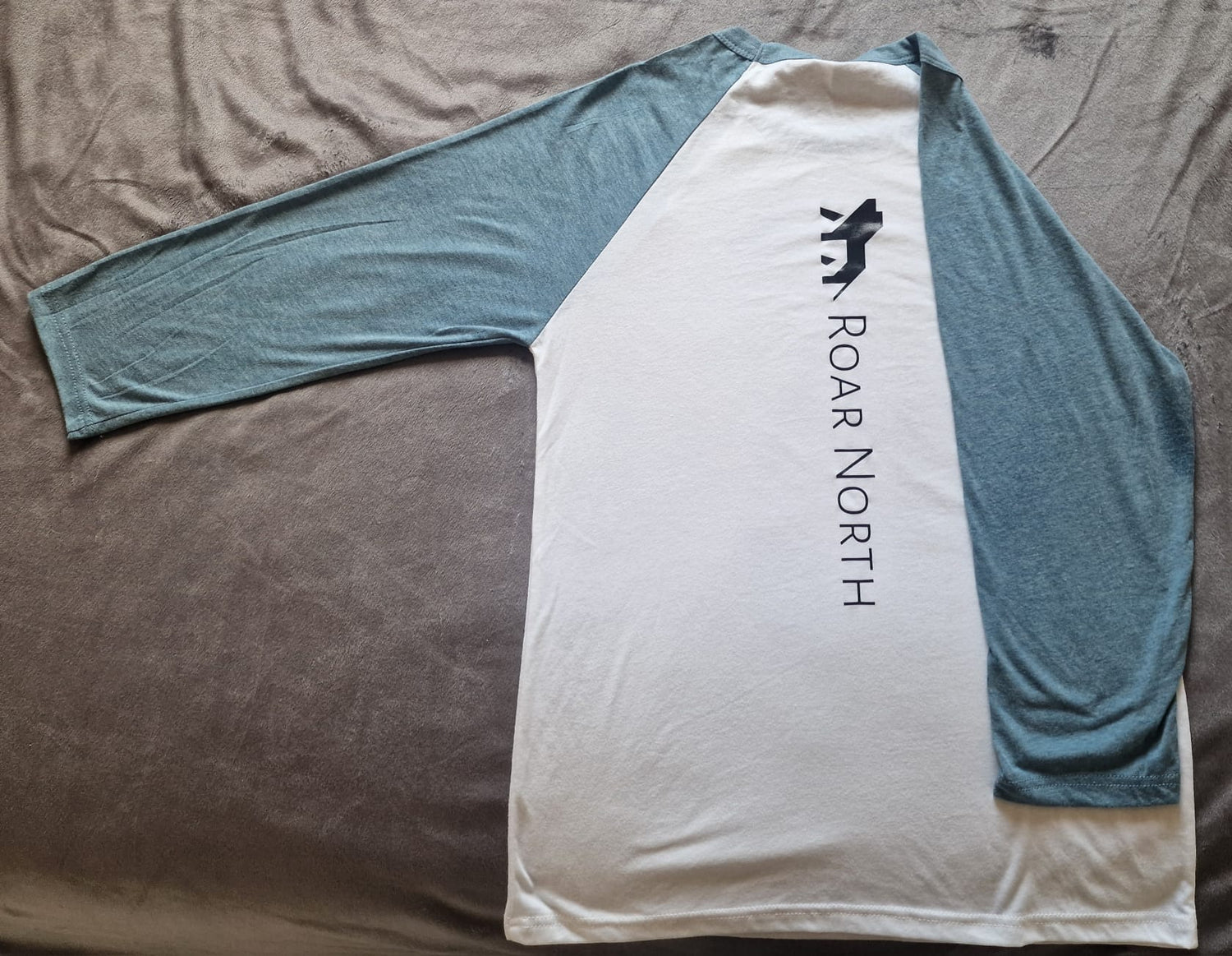 Blue Unisex ¾ sleeve baseball t-shirt