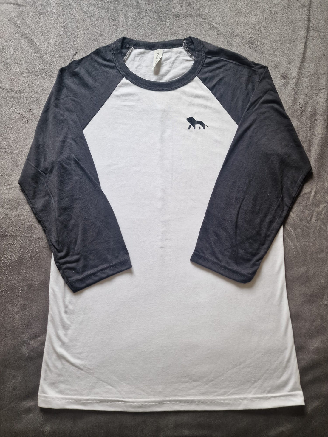 Black Unisex ¾ sleeve baseball t-shirt
