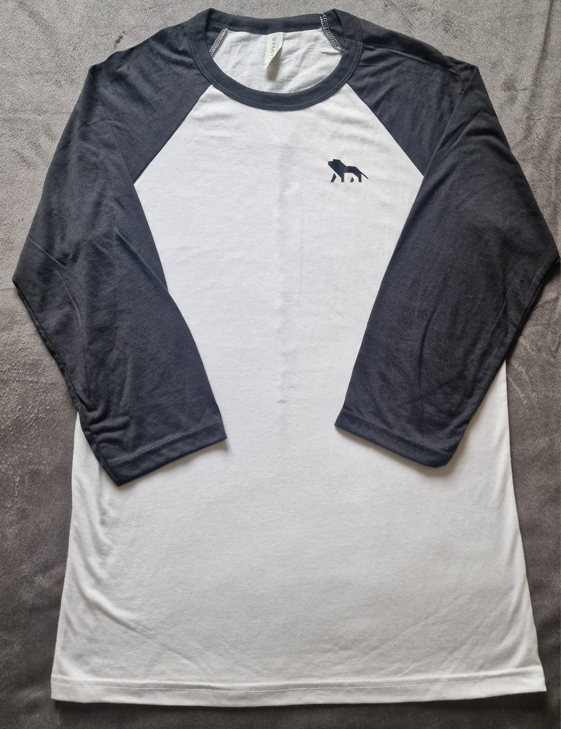 Black Unisex ¾ sleeve baseball t-shirt
