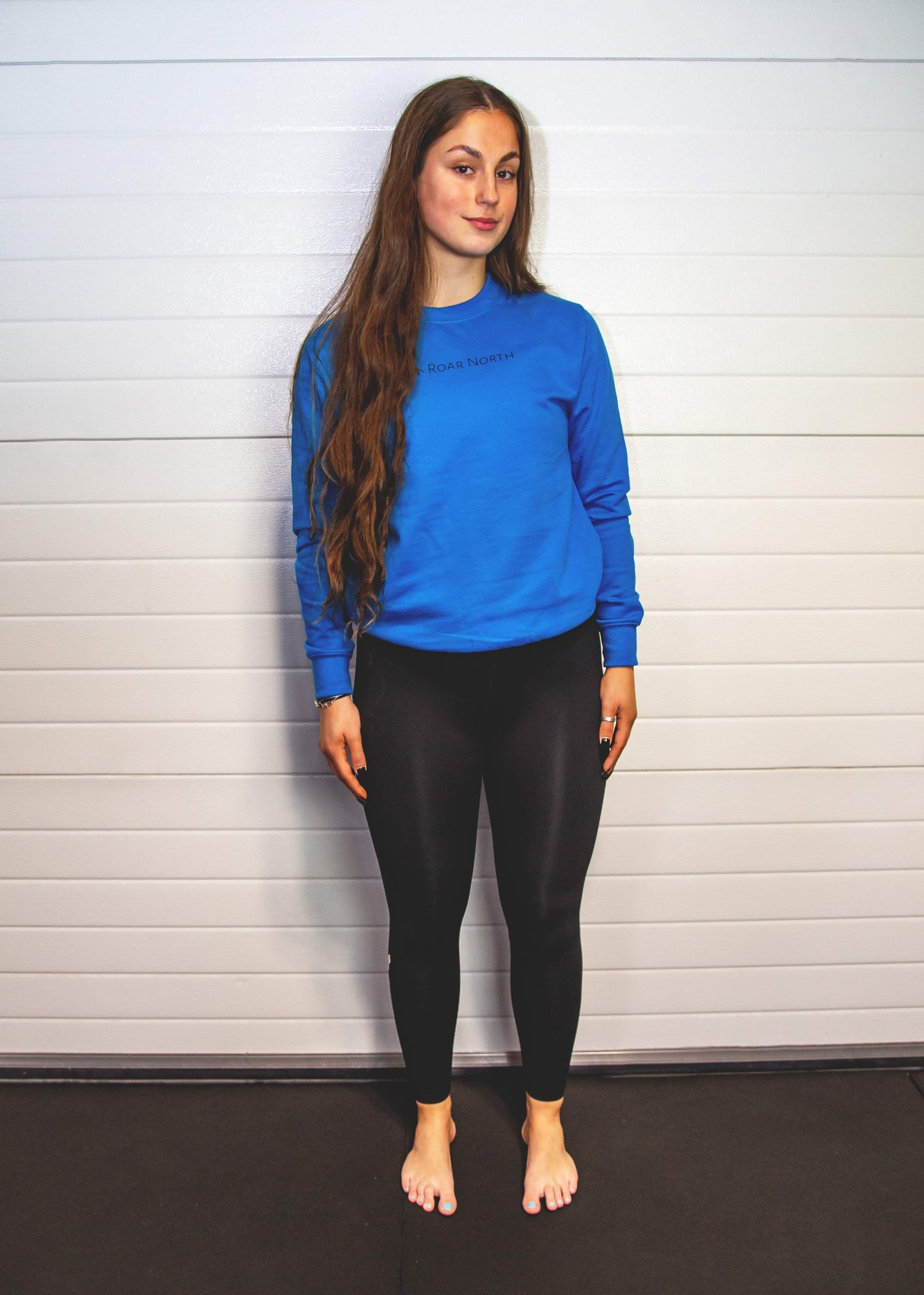 Blue unisex sweatshirt