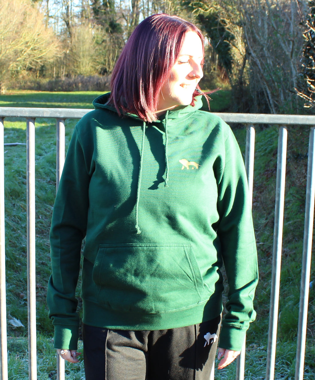 Roar North Signature Bottle Green College Womens Hoodie