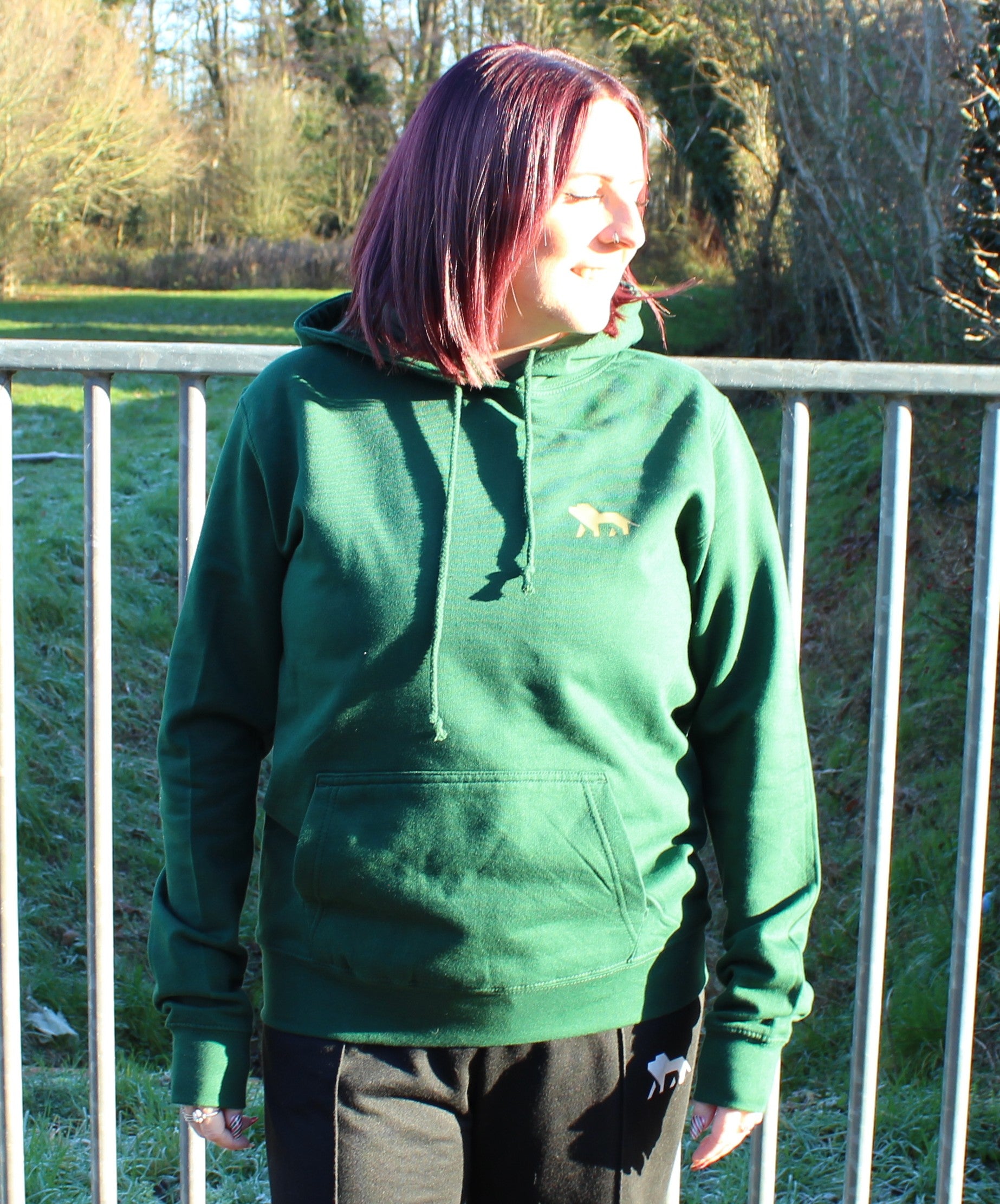 Roar North Signature Bottle Green College Womens Hoodie