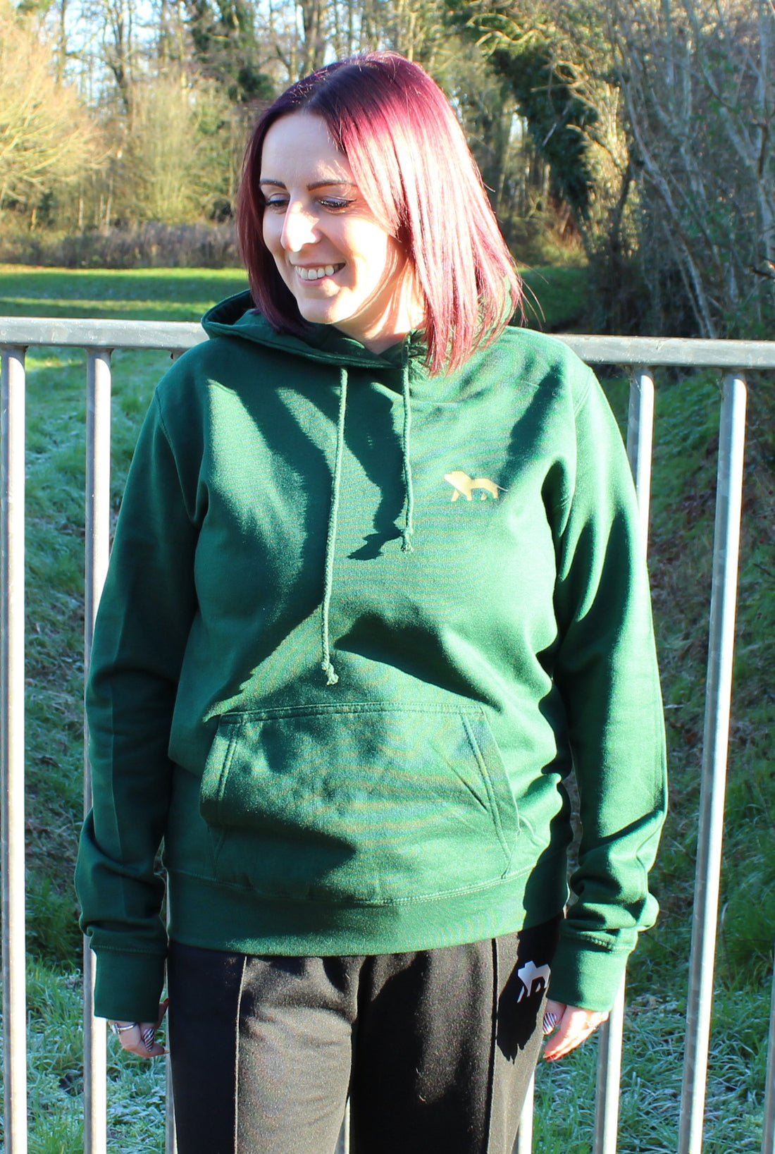 Roar North Signature Bottle Green College Womens Hoodie