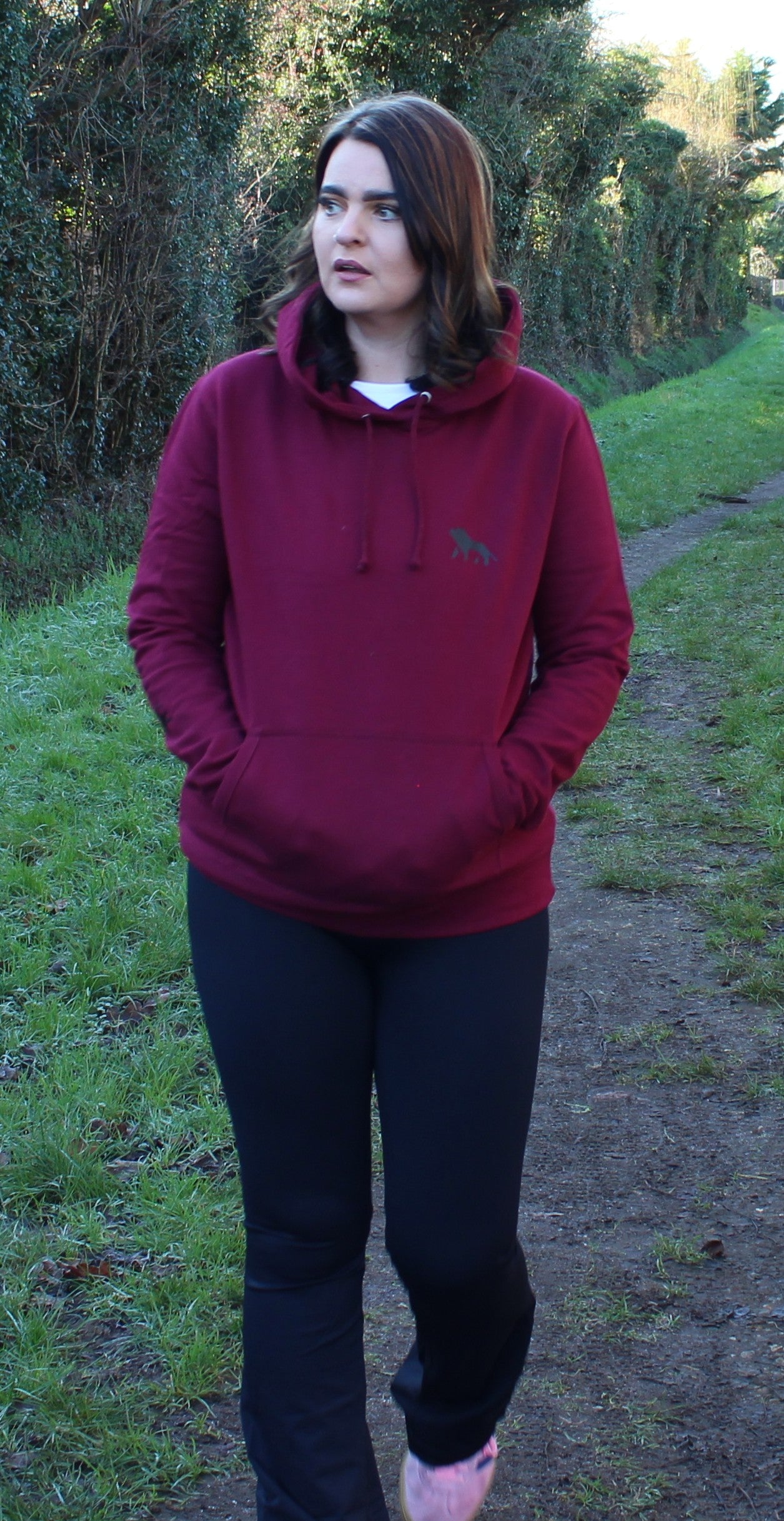 Roar North Signature Burgundy College Womens Hoodie