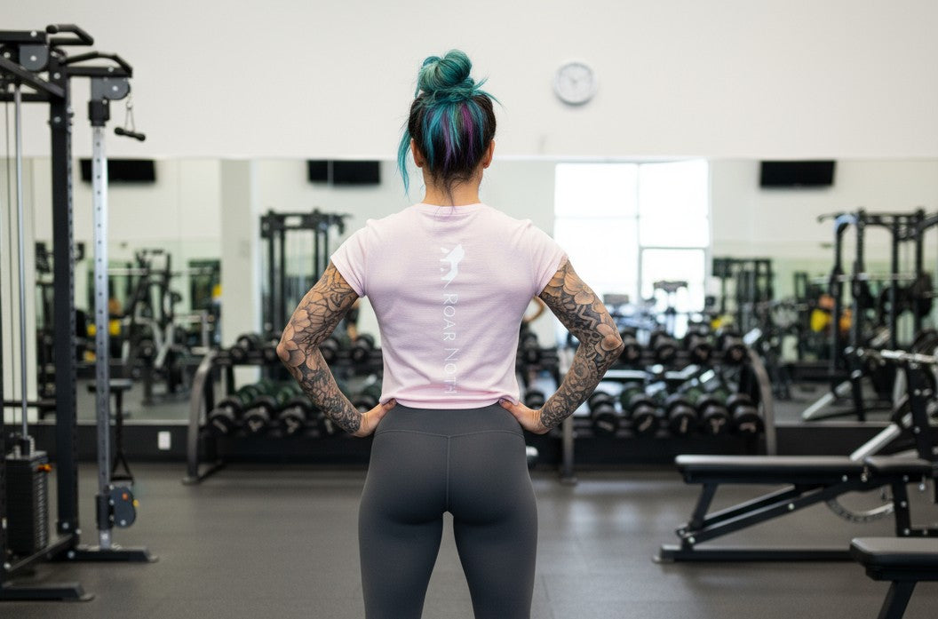Baby pink cropped t-shirt