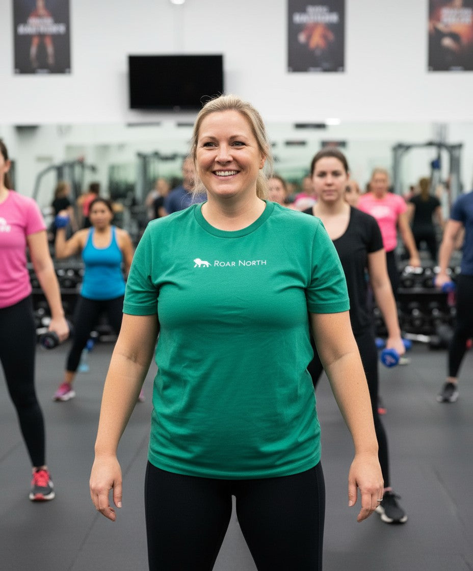 Spring green unisex crew neck t-shirt