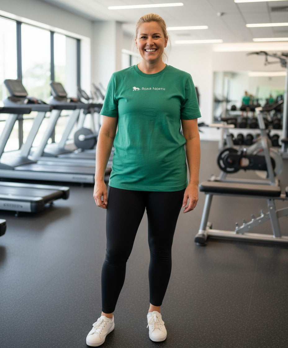 Spring green unisex crew neck t-shirt