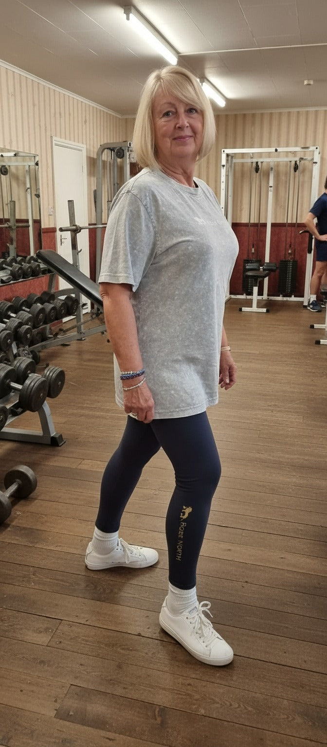 Grey/Black acid washed t-shirt